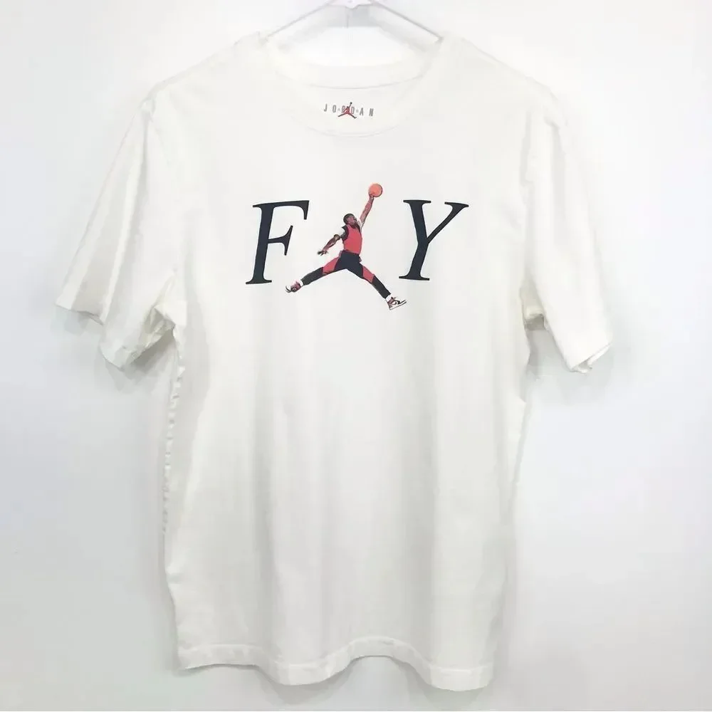 Jordan Fly Crew White Standard Fit T-Shirt